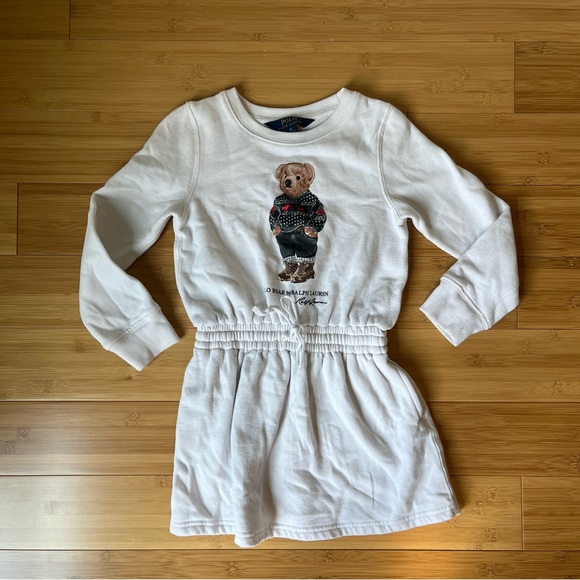 Polo by Ralph Lauren White Kids Casual Dress